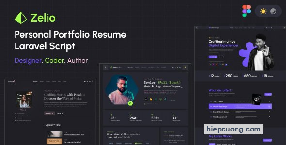 Zelio v1.1.7 - Personal Portfolio Resume Laravel Script - nulled